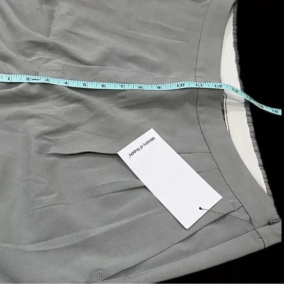 NWT MINISTRY OF SUPPLY Swift Drape Pants Gray Stretch Waist Pockets Zipper 12 - Picture 7 of 12